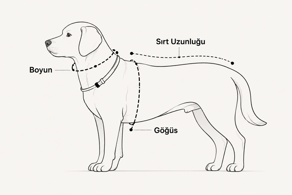 Köpek beden ölçüm rehberi